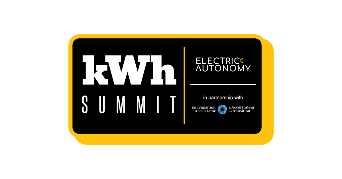 The Inaugural kWh Summit – May 13, Toronto