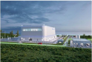 A computer model of the facility for the Dalington New Nuclear project