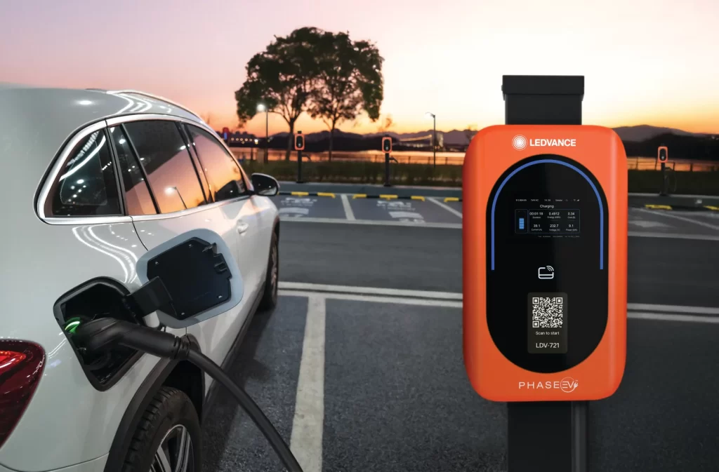 LEDVANCE Expands PHASE EV™ Lineup with New 80 amp Level 2 Commercial Charger