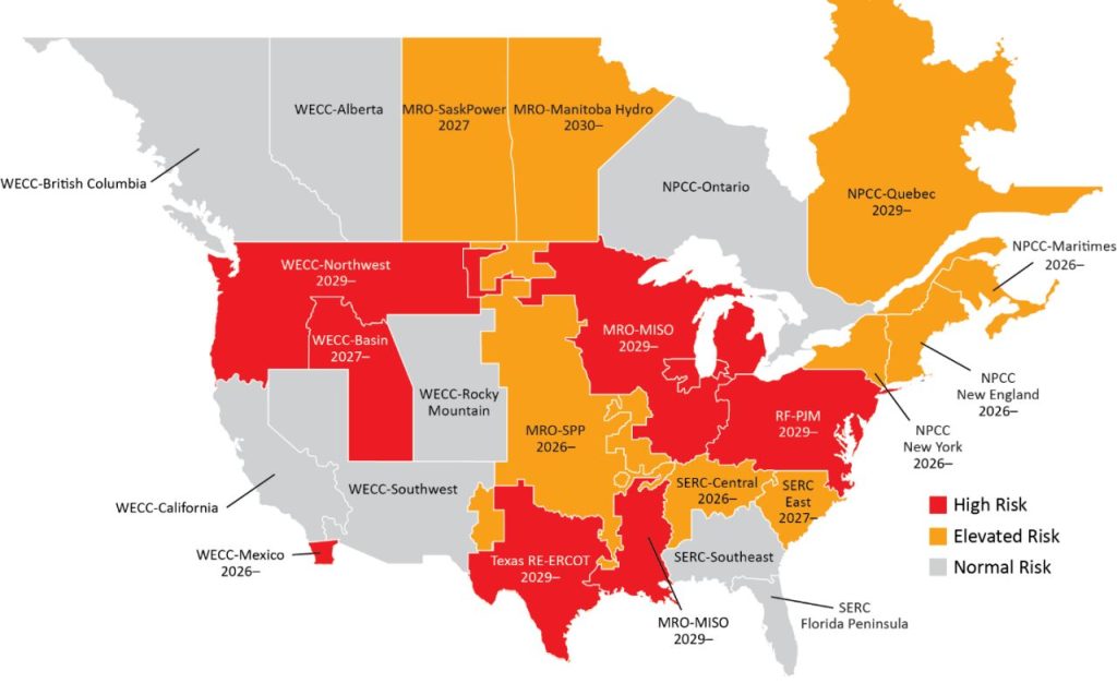 NERC: Resource Adequacy Risks Intensify Across North America as Demand Growth Surges